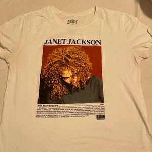 3/$18 Janet Jackson velvet rope tour cover T-shirt
